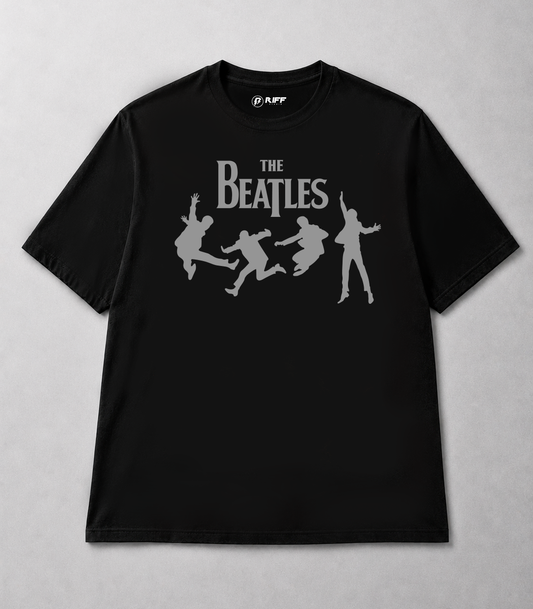 Camiseta THE BEATLES Jump preto RIFF STUDIO