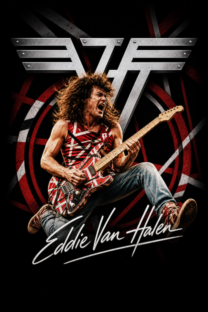 Camiseta Eddie Van Halen Preta RIFF STUDIO