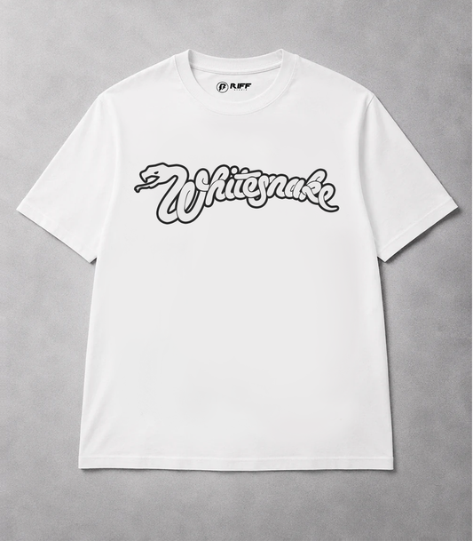 Camiseta WHITESNAKE branco RIFF STUDIO
