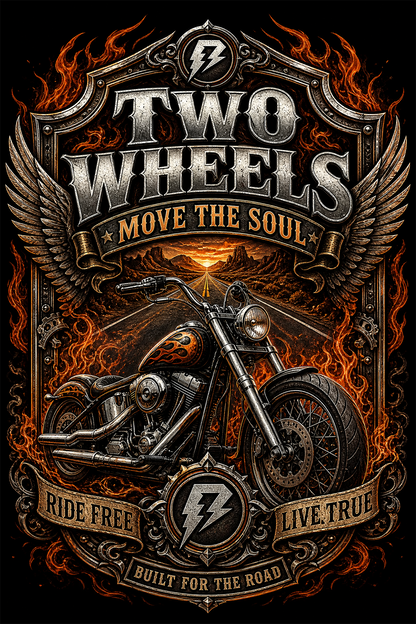 Camiseta Vintage Move the Soul Preta RIFF STUDIO