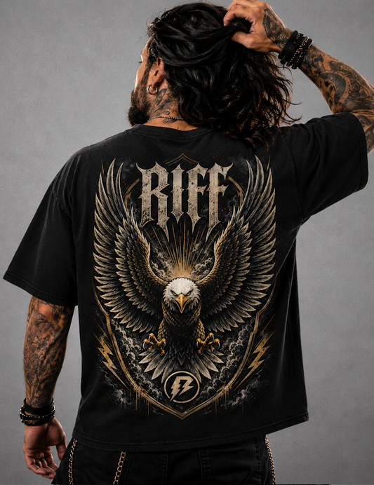 Camiseta Eagle Riff Preta RIFF STUDIO