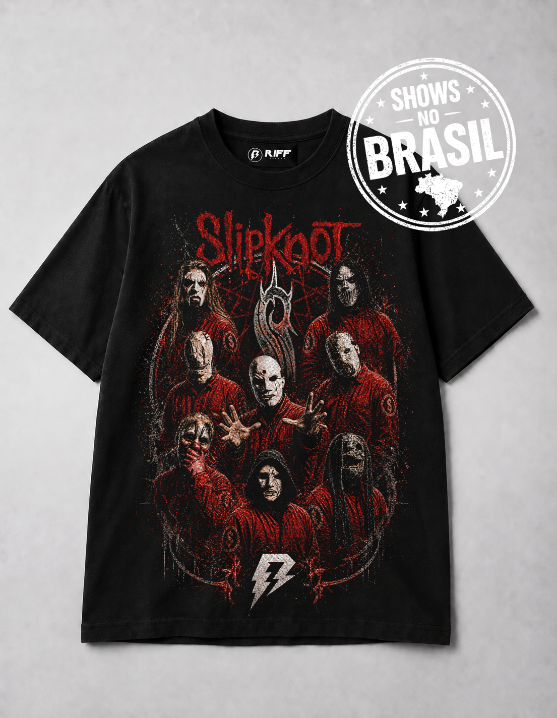 Camiseta Slipknot (sic)est Stadium Preta RIFF STUDIO