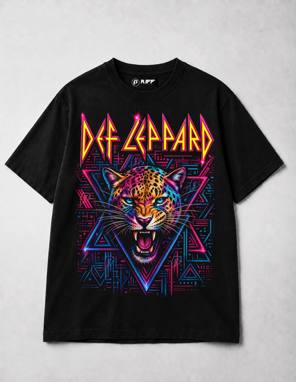 Camiseta Def Leppard Preta RIFF STUDIO