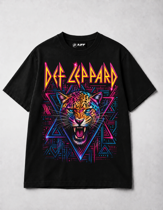 Camiseta Def Leppard Preta RIFF STUDIO