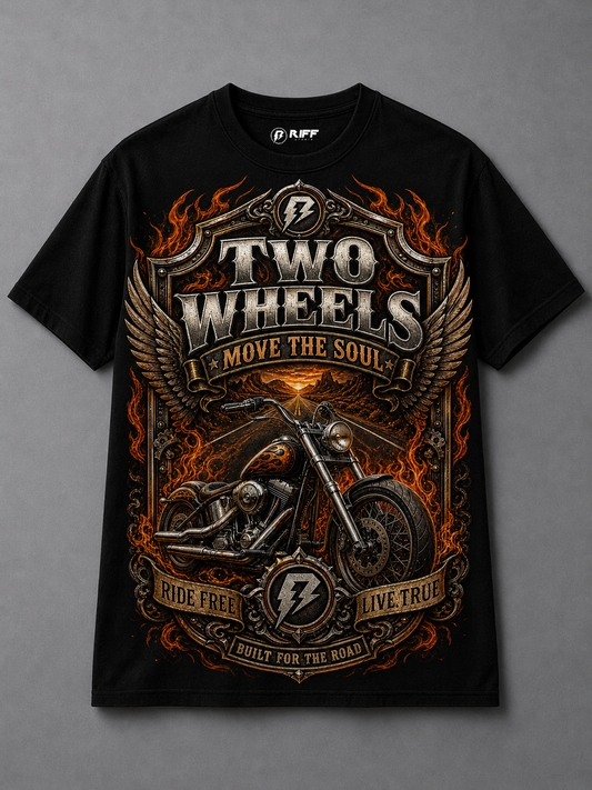 Camiseta Vintage Move the Soul Preta RIFF STUDIO