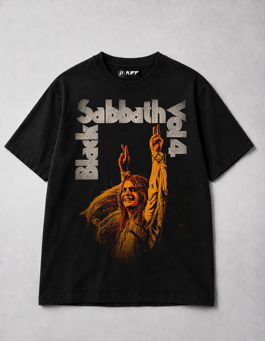 Camiseta Black Sabbath VOL4 Preta RIFF STUDIO