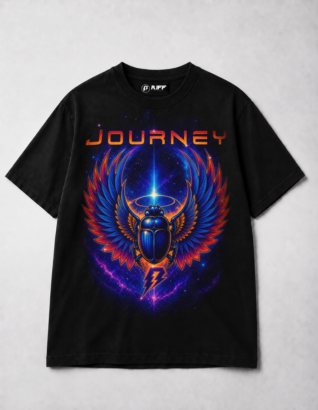 Camiseta Journey Preta RIFF STUDIO
