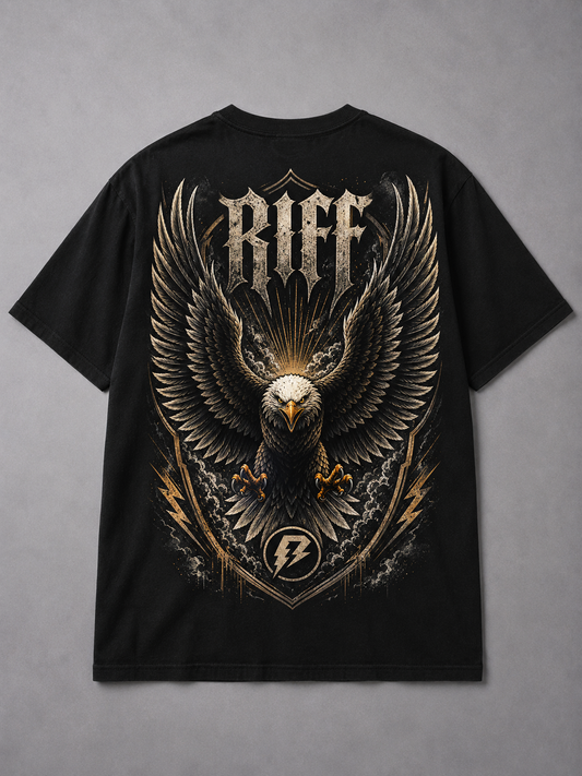 Camiseta Eagle Riff Preta RIFF STUDIO