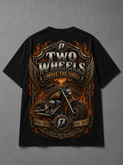 Camiseta Vintage Move the Soul Preta RIFF STUDIO