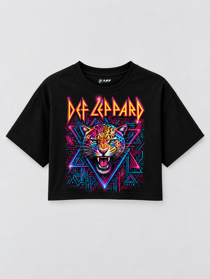 Cropped Def Leppard preto RIFF STUDIO