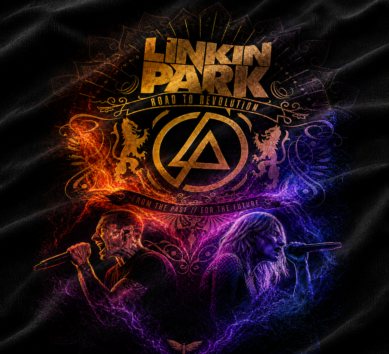 Camiseta Linkin Park From The Past For The Future Preta RIFF STUDIO