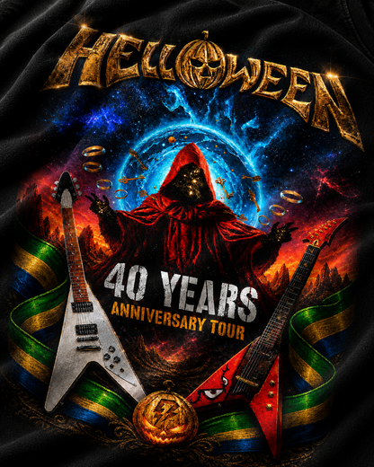 Camiseta Helloween Tour Preta RIFF STUDIO
