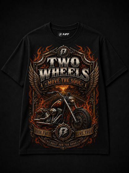 Camiseta Vintage Move the Soul Preta RIFF STUDIO