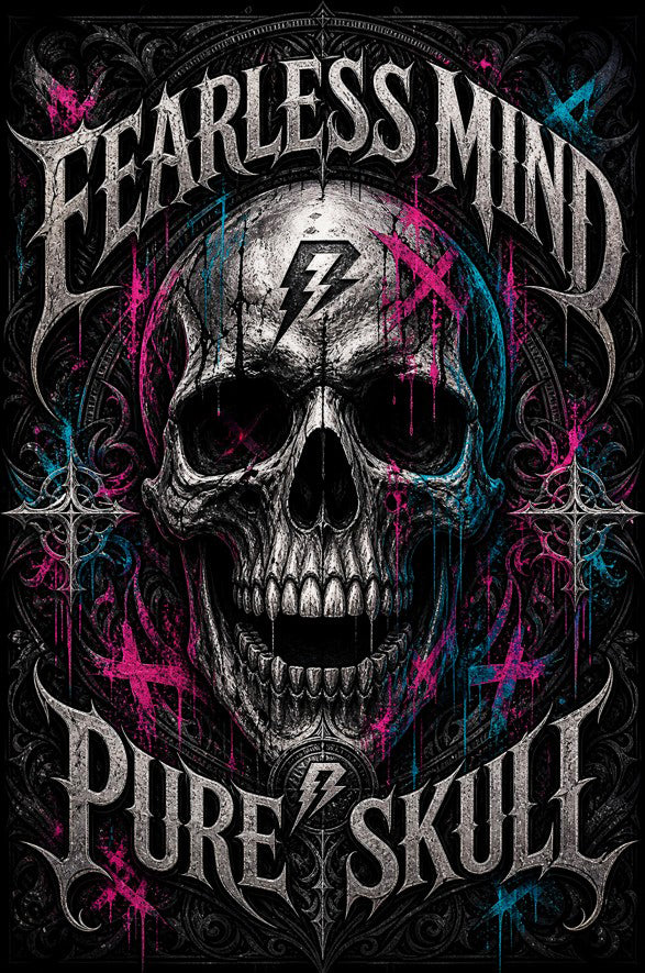 Camiseta Pure Skull Preta RIFF STUDIO