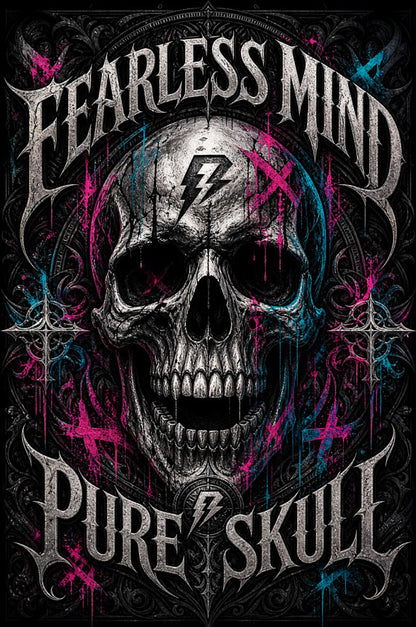 Camiseta Pure Skull Preta RIFF STUDIO