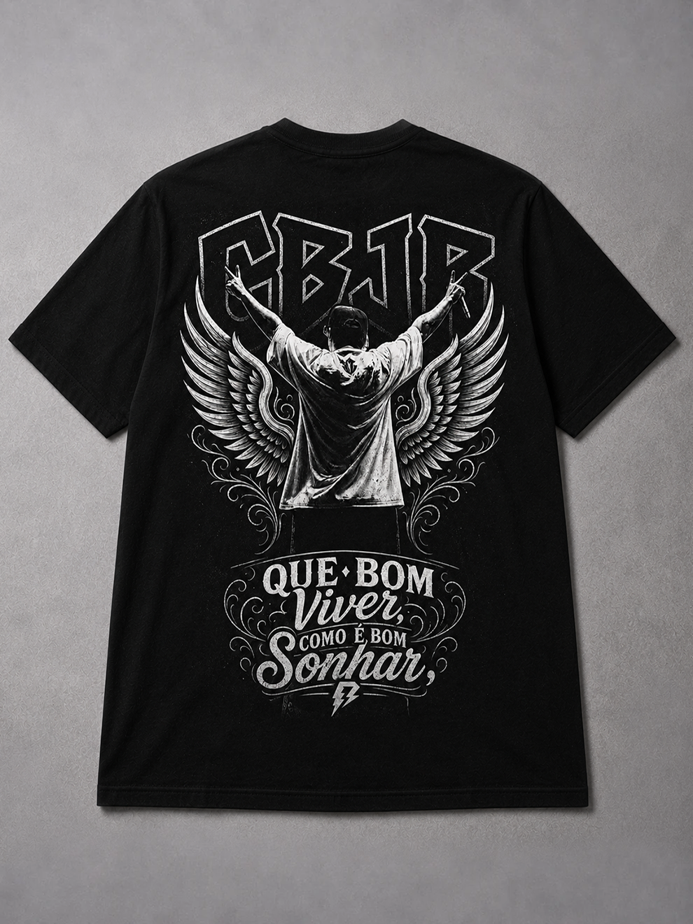Camiseta Charlie Brown Jr Chorão Preta RIFF STUDIO
