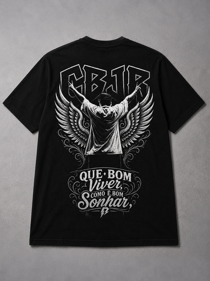 Camiseta Charlie Brown Jr Chorão Preta RIFF STUDIO