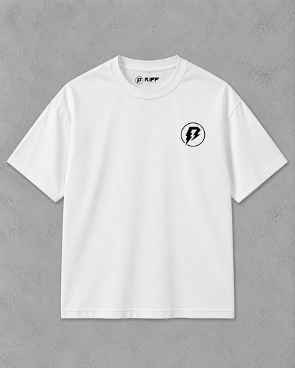 RIFF STUDIO Camiseta Branca Raio Logo Bolso