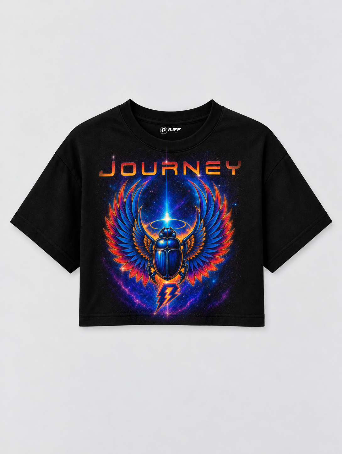 Cropped Journey preto RIFF STUDIO