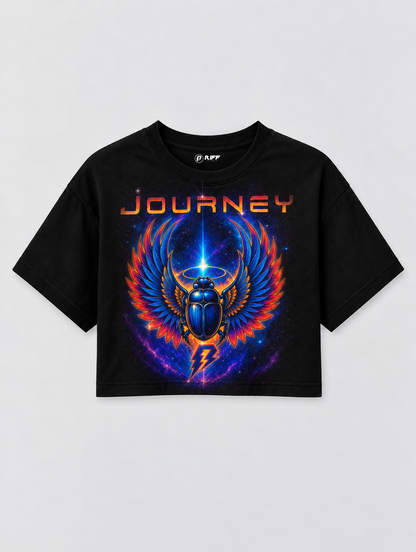 Cropped Journey preto RIFF STUDIO