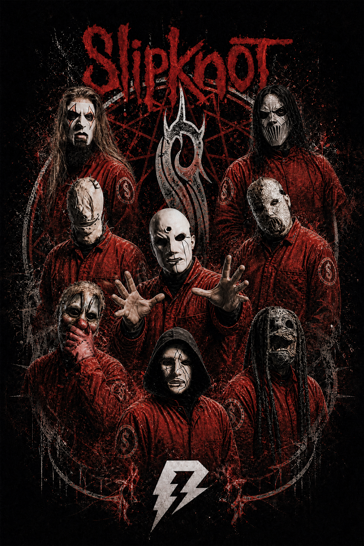 Camiseta Slipknot (sic)est Stadium Preta RIFF STUDIO